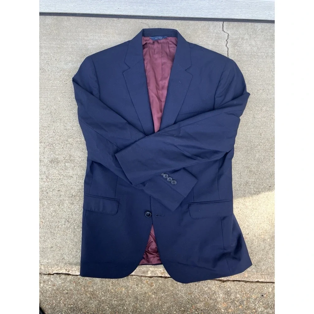 Brooks Brothers Blazer Mens 40R Navy Wool  Sport Coat Vitale Barberis Classic